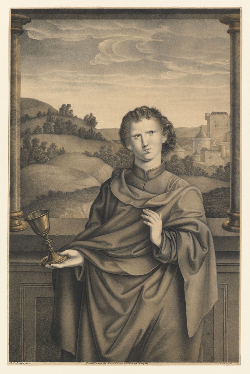 John the Evangelist by Johann Nepomuk Strixner, 1823 — digital art print download
