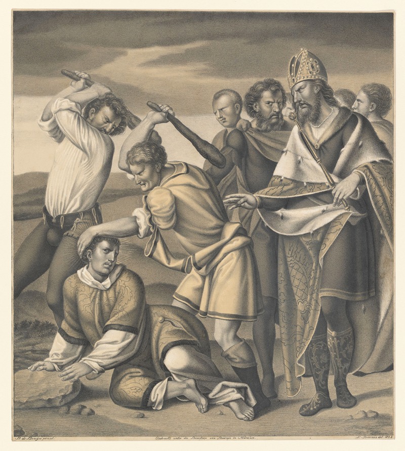 Martyrdom of Saint Ewal — Johann Nepomuk Strixner