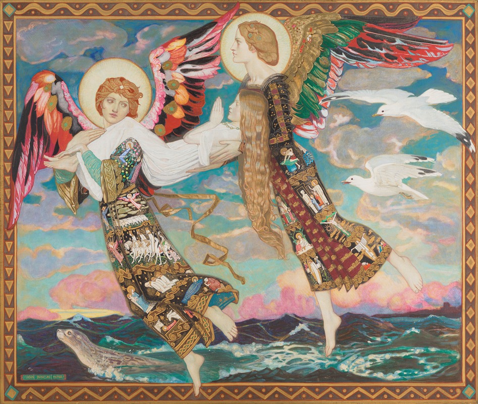 Saint Bride by John Duncan, 1913 — digital art print download