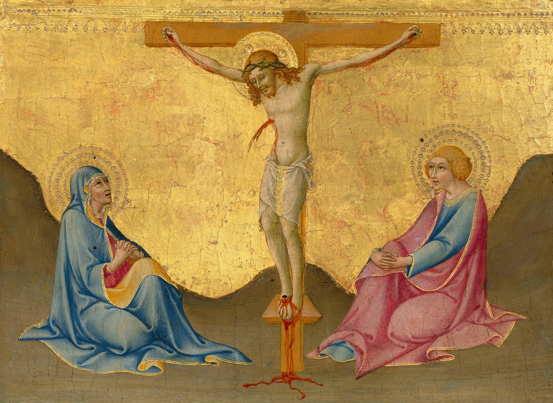 The Crucifixion by Sano di Pietro, c. 1445 — digital art print download