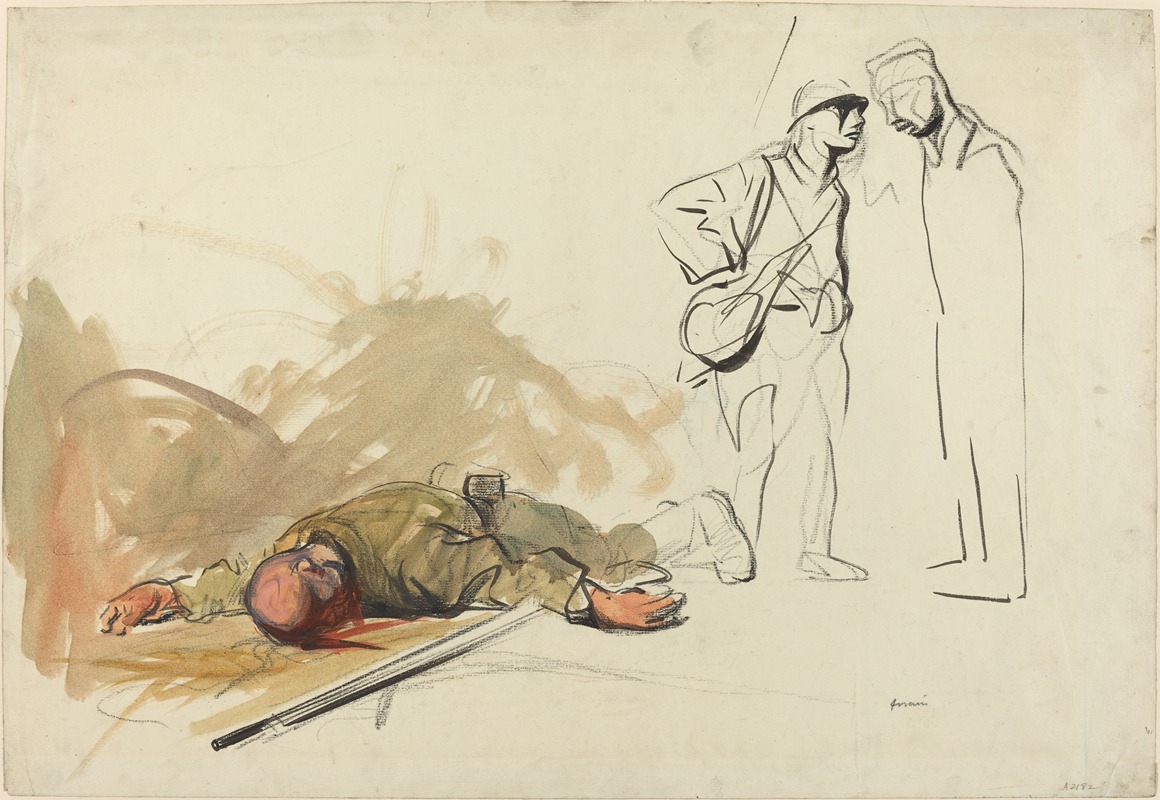 Dead German Soldier by Жан-Луи Форайн — digital art print download