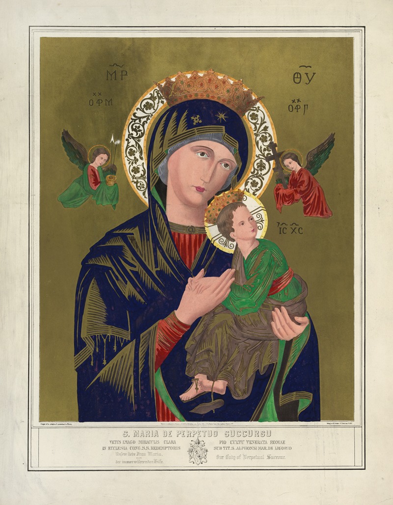 S. Maria de Perpetuo Succursu by Генри Джером Шайл, 1870 — digital art print download