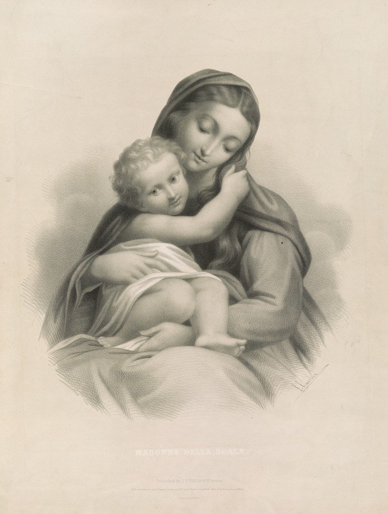 Madonna della Scala by Джон Х. Баффорд и сыновья, 1859 — digital art print download