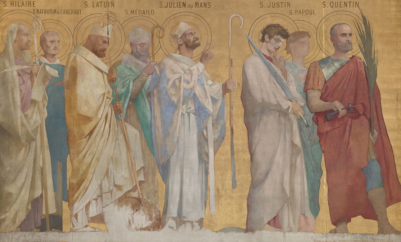 Procession des saints martyrs by Жюль Эли Делаunay, 1874-1891 — digital art print download