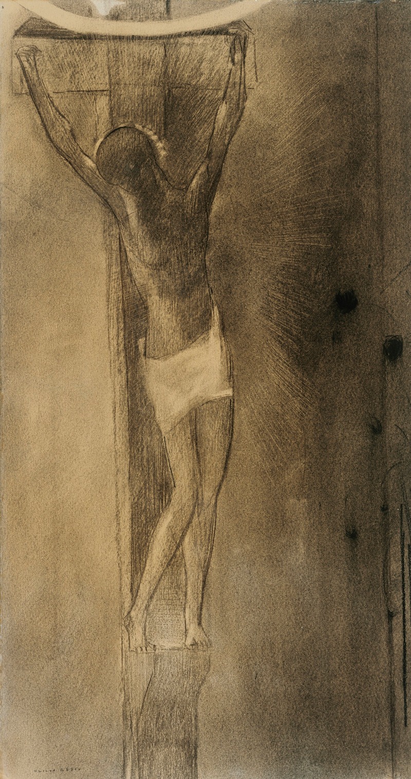 Crucifixion by Odilon Redon — digital art print download