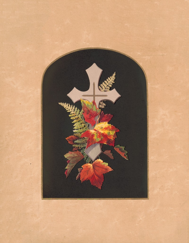 Prang's crosses in mats, no. 14 by Olive E Whitney, 1874 — digital art print download
