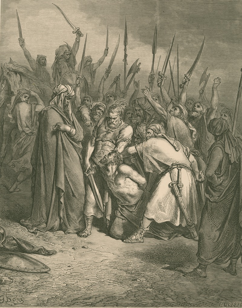 Death of Agag by Гюстав Доре, 1866 — digital art print download
