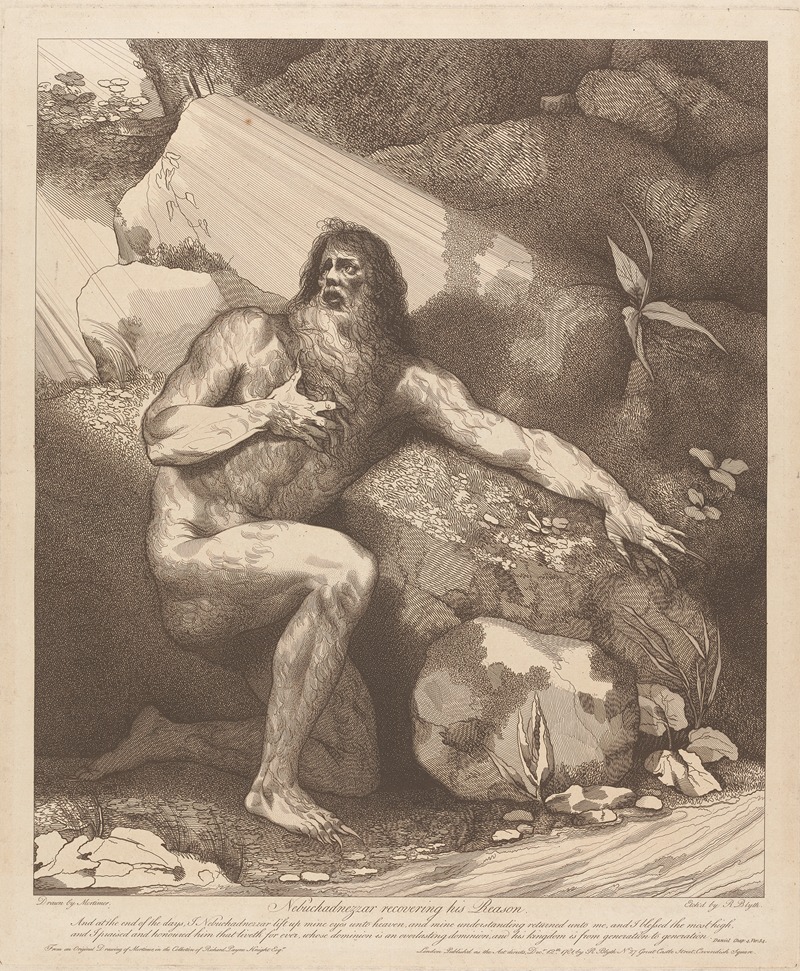 Nebuccadnezzer Recovering his Reason — John Hamilton Mortimer