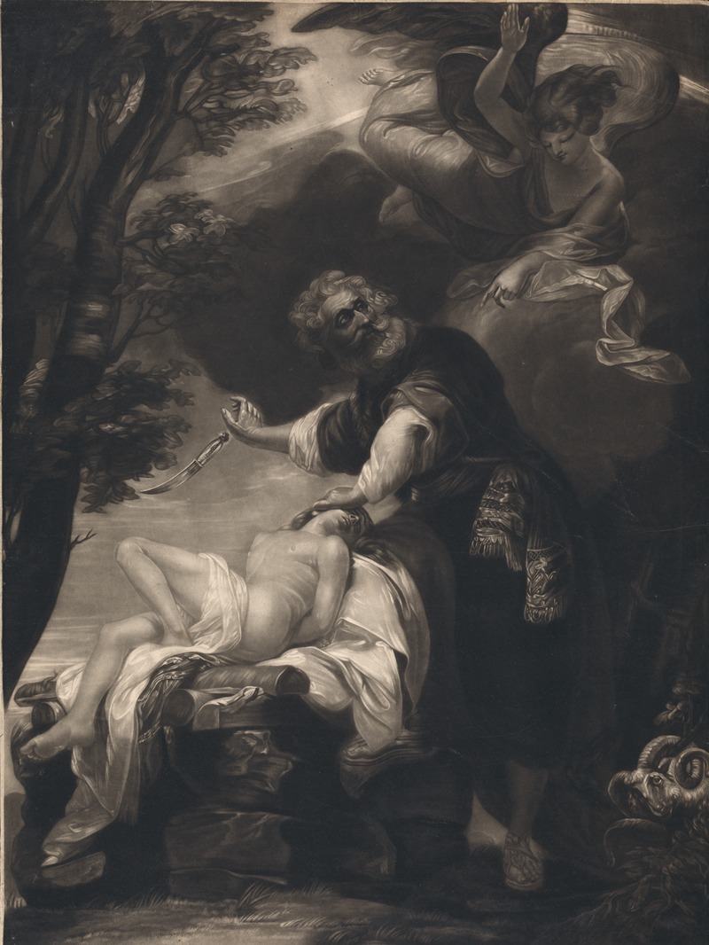 Abraham Offering up His Son by Джон Синглтон Копли, 1797 — digital art print download