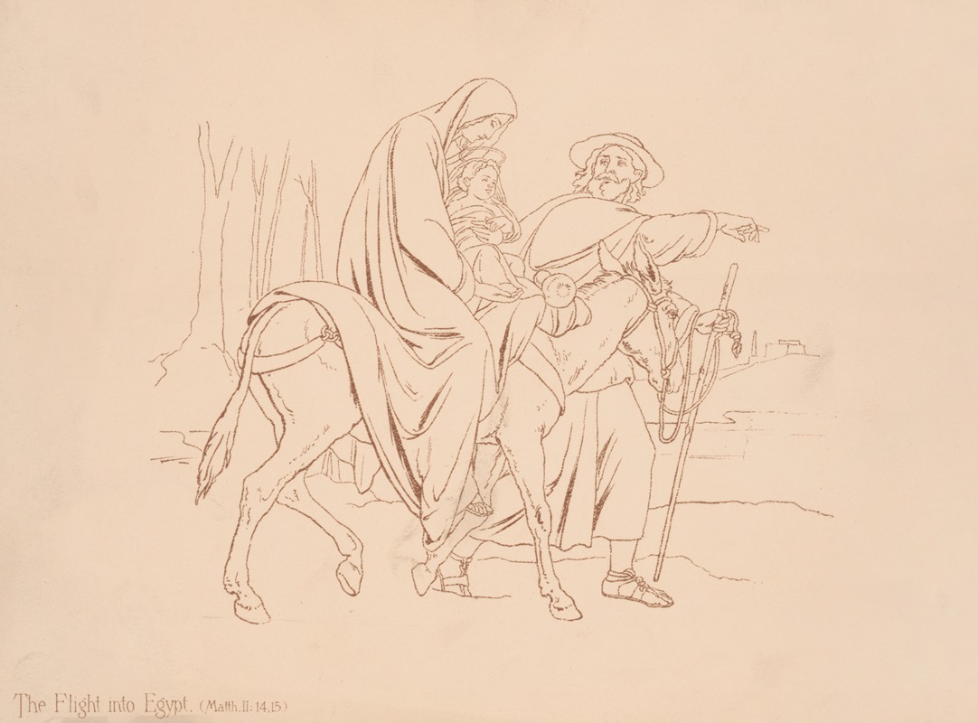 The flight into Egypt (Matth. II;14.15) by Луи Пранг и Ко, 1892 — digital art print download