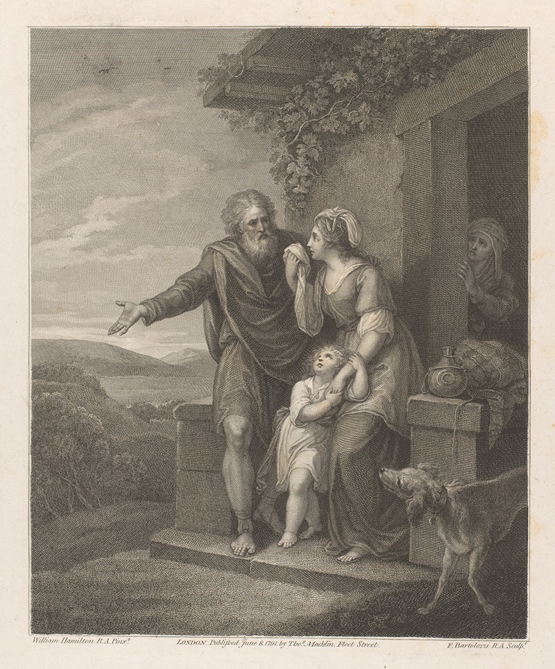 The Departure of Hagar — William Hamilton