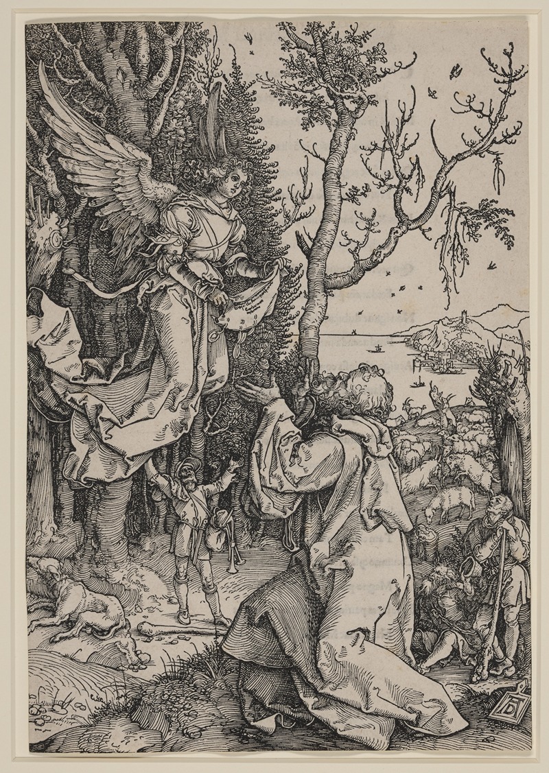 The angel appearing to Joachim — Albrecht Dürer