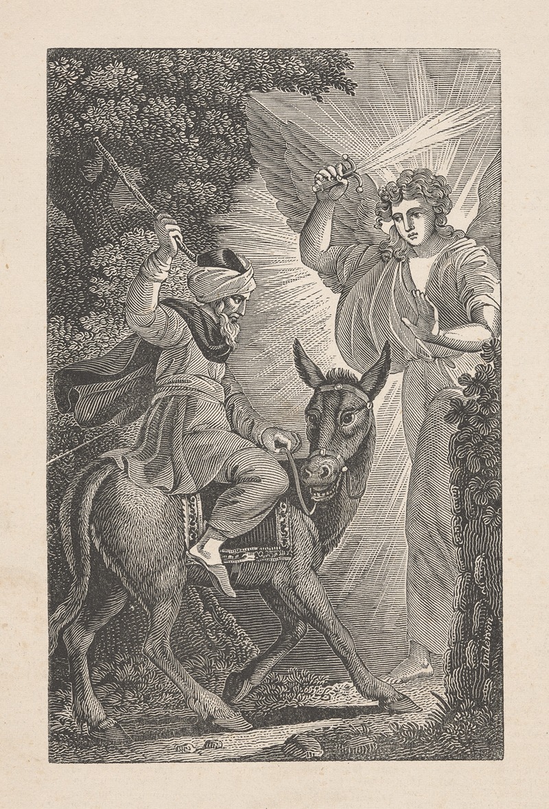 Balaam and the angel by Александр Андерсон — digital art print download
