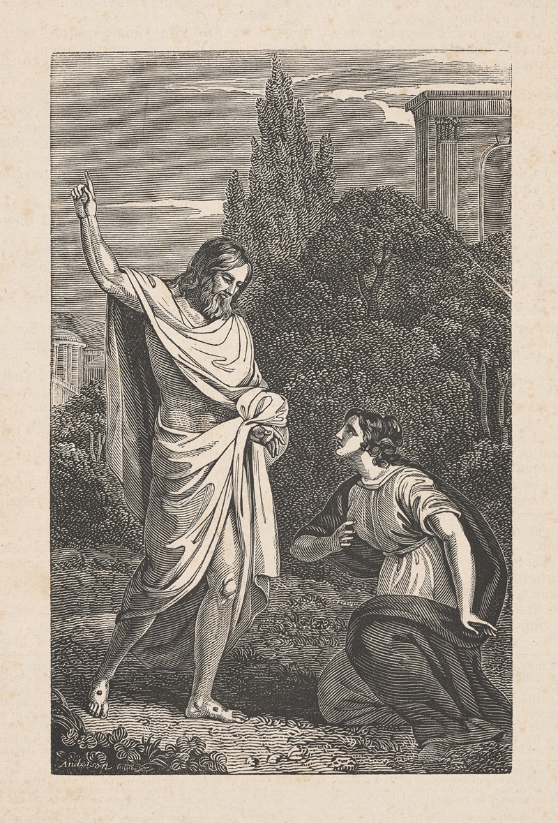 Christ appeareth to Mary by Александр Андерсон — digital art print download
