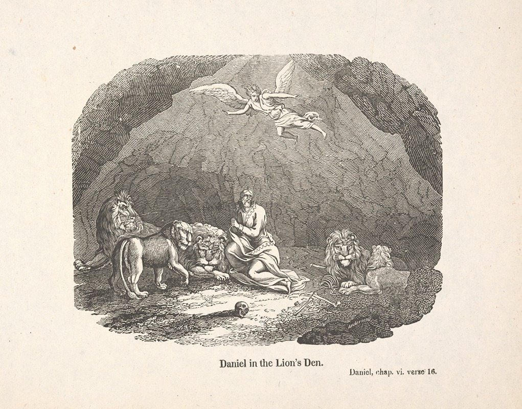 Daniel in the lion's den by Александр Андерсон — digital art print download