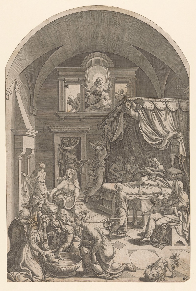Birth of John the Baptist — Diana Scultori