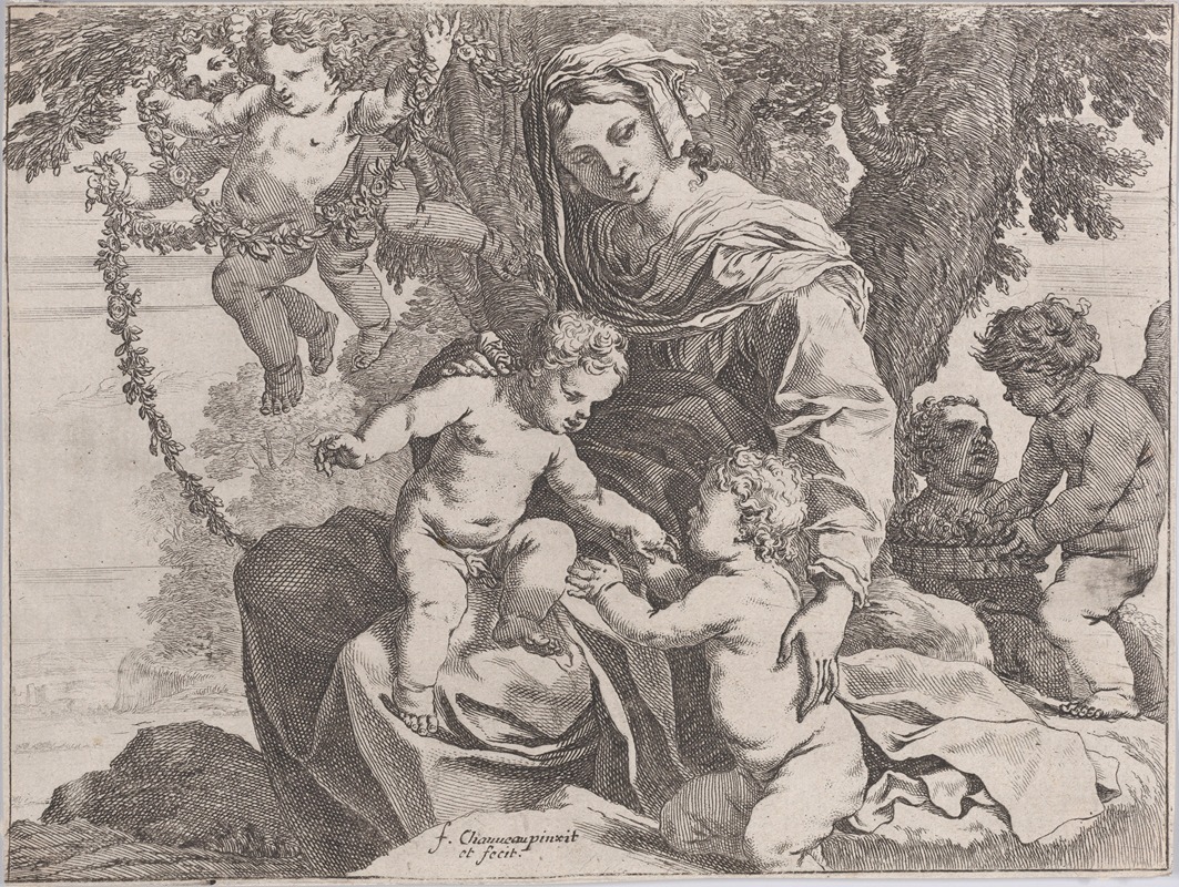 Virgin and Child with John the Baptist — François Chauveau
