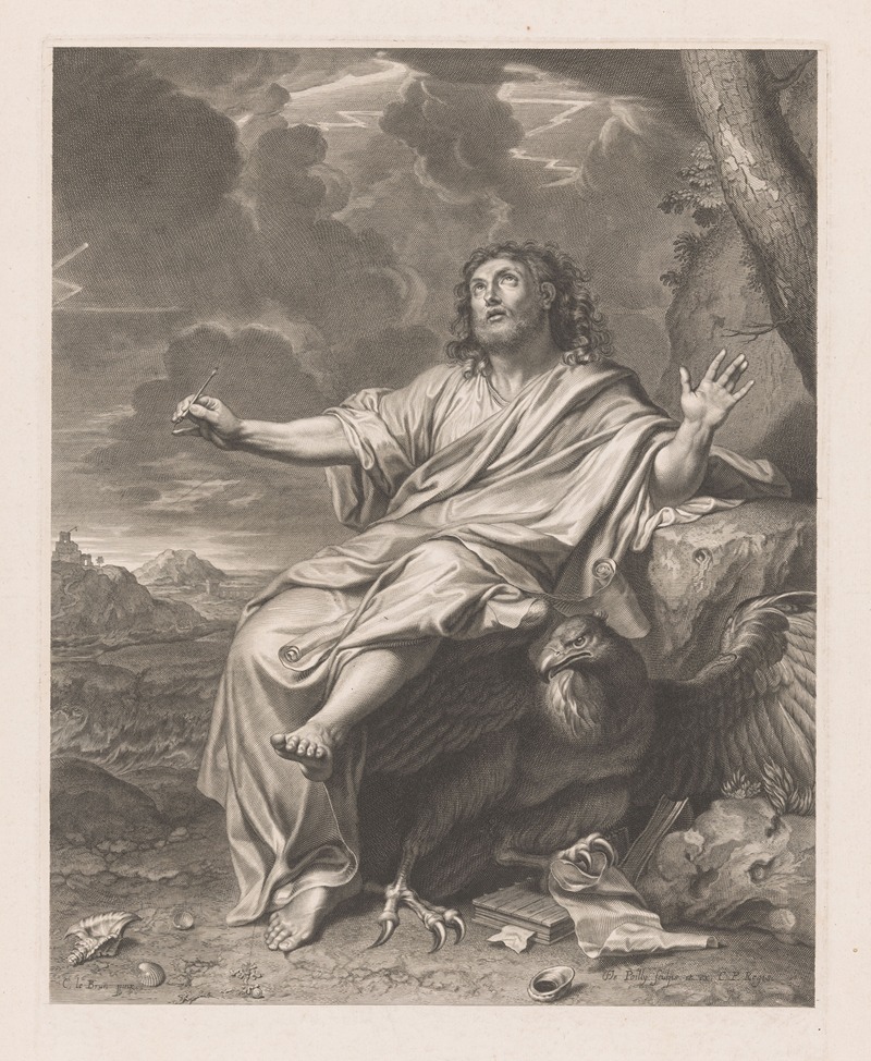 John the Evangelist on Patmos — Франсуа де Пойи