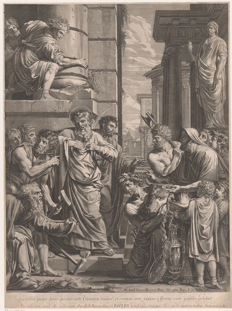 Paul and Barnabas at Lystra by Франсуа де Пойи, 1645 — digital art print download
