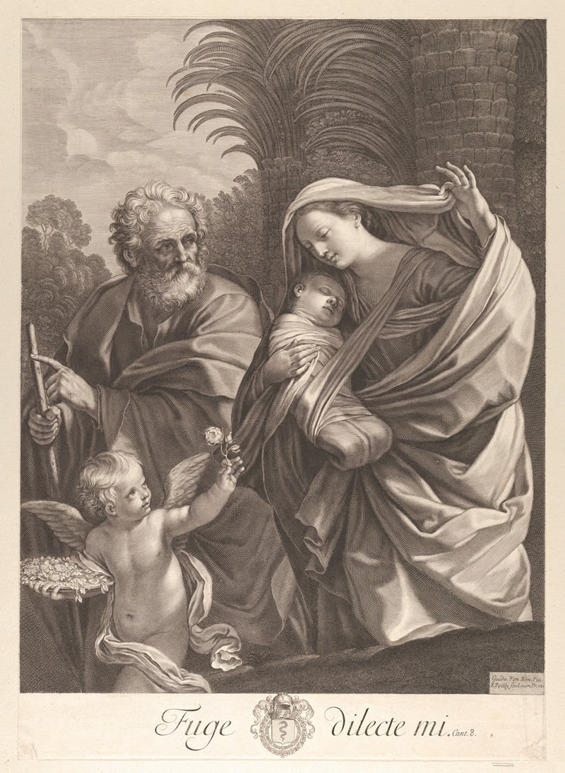 The Flight into Egypt, after Reni by Франсуа де Пойи — digital art print download