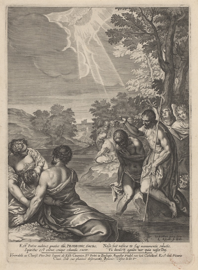 Baptism of Christ by Лукас Килиан — digital art print download