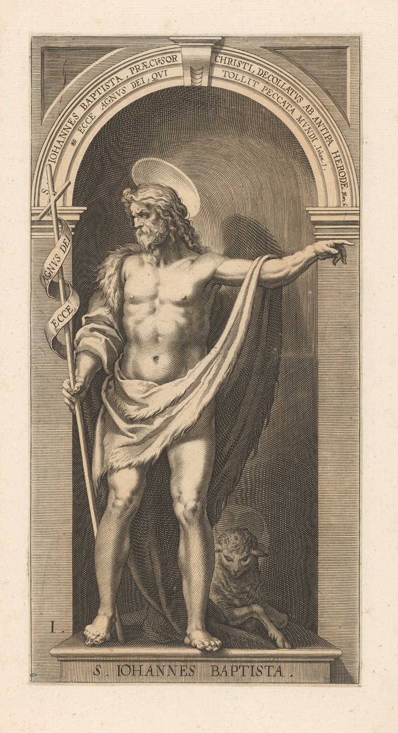John the Baptist by Лукас Килиан, 1623 — digital art print download