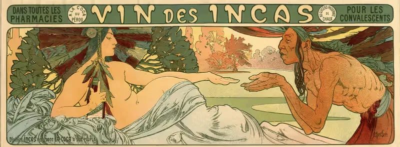 Vin des Incas by Альфонс Муха, 1897 — digital art print download