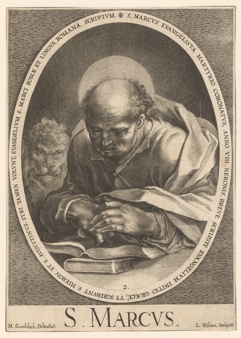 St Mark by Лукас Килиан, 1629 — digital art print download