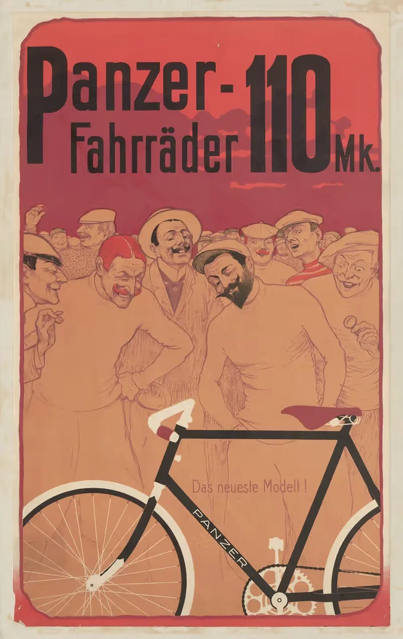 Panzer-Fahrräder by Anonymous — digital art print download
