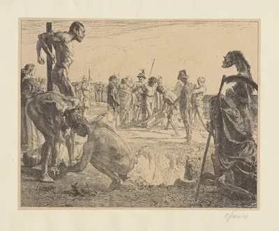 Golgotha by Отто Грейнер, 1896 — digital art print download