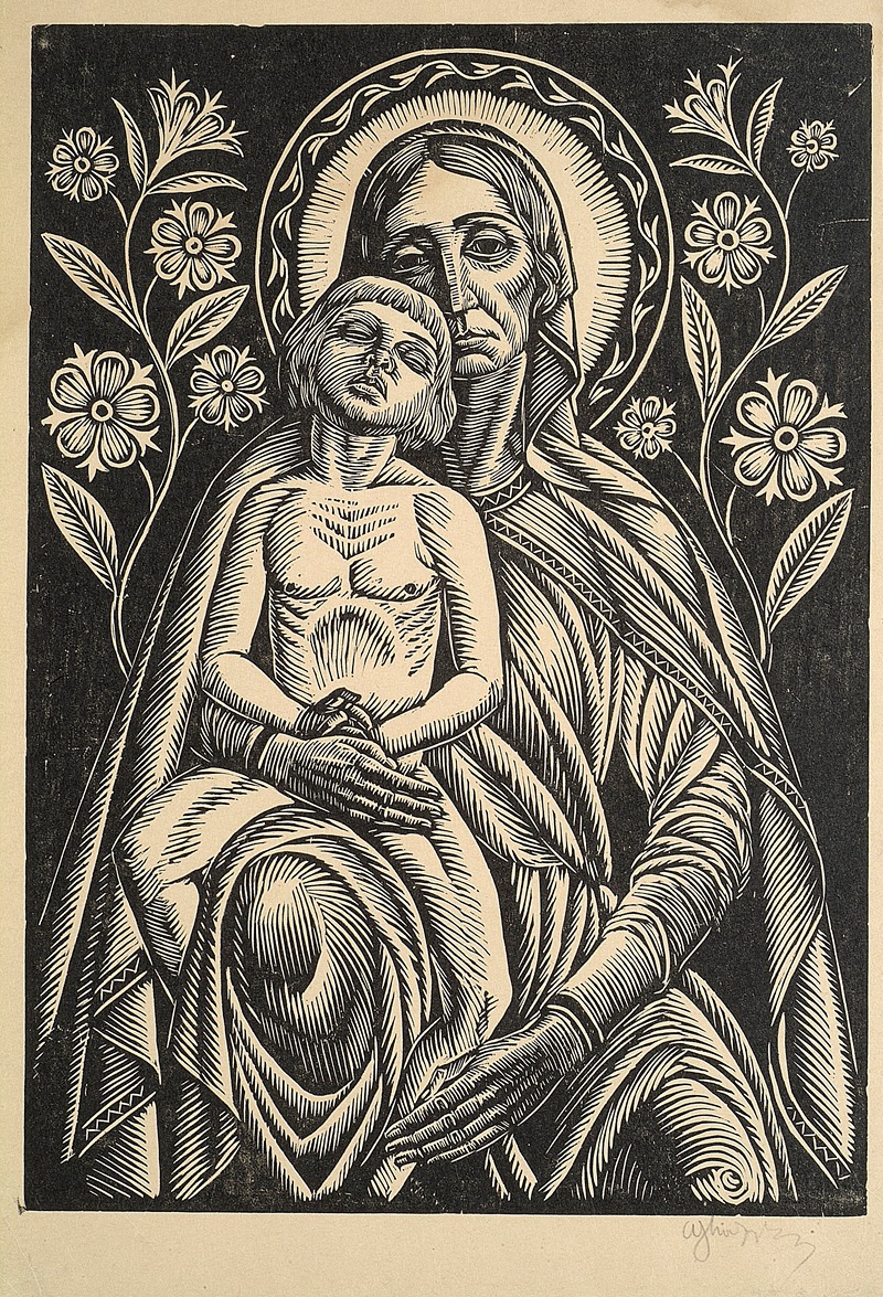 Madonna w lelujach by Владислав Скоциляс, 1928 — digital art print download