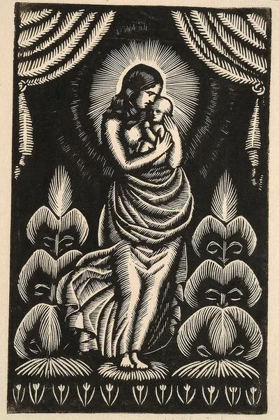Madonna by Владислав Скоциляс, 1915 — digital art print download