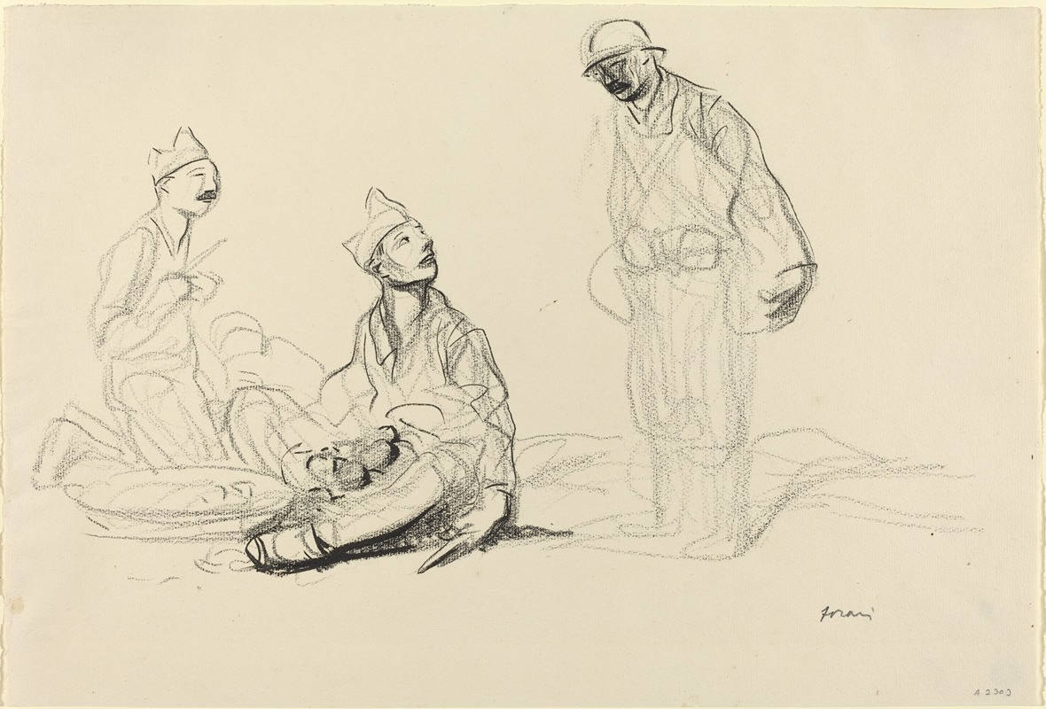 Soldiers Preparing a Meal by Жан-Луи Форайн — digital art print download