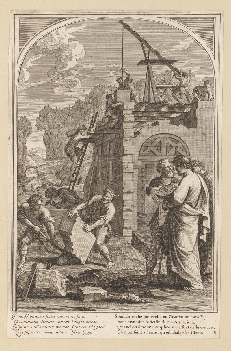 Saint Bruno has the Grande Chartreuse built by Франсуа Шово, 1623-1676 — digital art print download