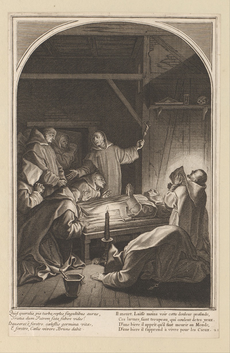 Death of Saint Bruno — Франсуа Шово