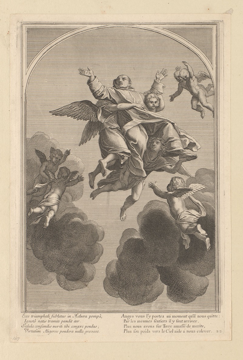 Saint Bruno Assumed into Heaven by Франсуа Шово, 1623-1676 — digital art print download