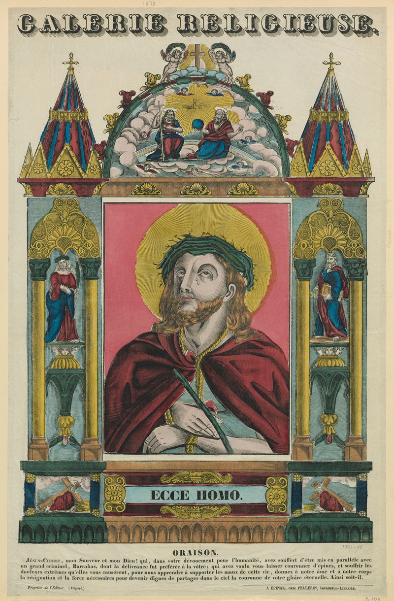 Ecce Homo by Имп. Пеллерен и Ко, 1837 — digital art print download