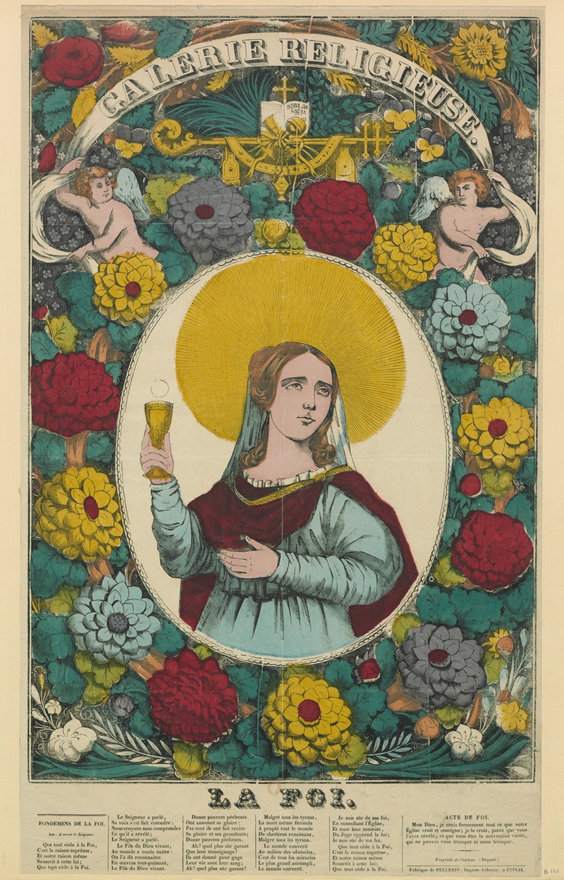 La Foi by Имп. Пеллерен и Ко, 1838 — digital art print download