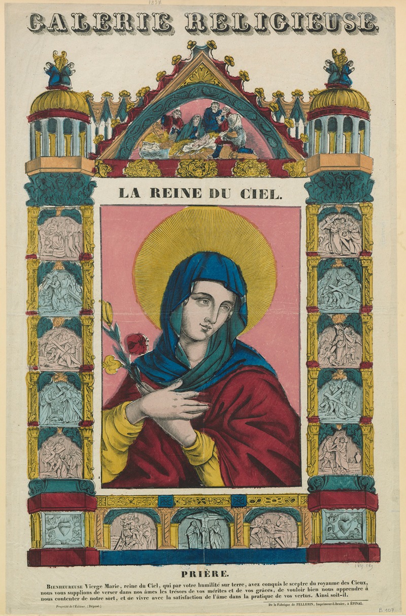 La Reine du ciel by Имп. Пеллерен и Ко, 1837 — digital art print download