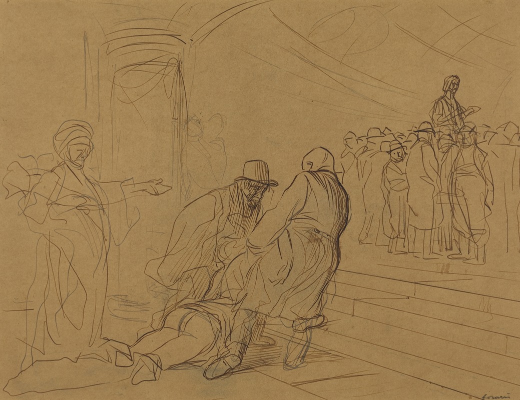 The Adulteress by Жан-Луи Форайн, c. 1910 — digital art print download