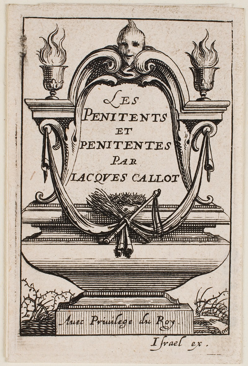 Frontispiece to the 'Penitents' by Жак Калло, 1632 — digital art print download