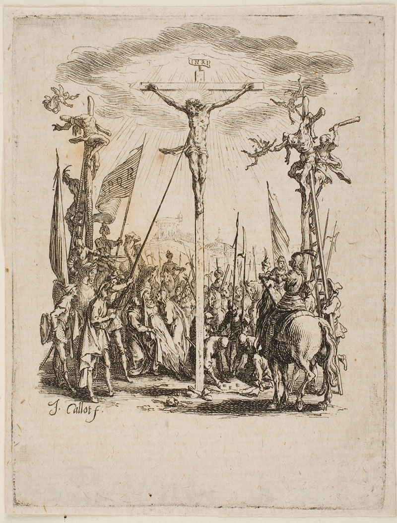 Jesus Is Pierced by a Lance by Жак Калло, 1624 — digital art print download