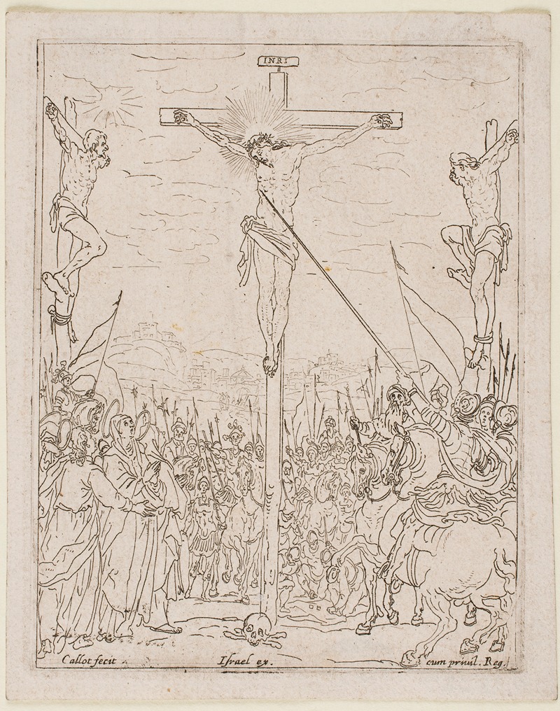 Jesus on the Cross by Жак Калло, 1631 — digital art print download