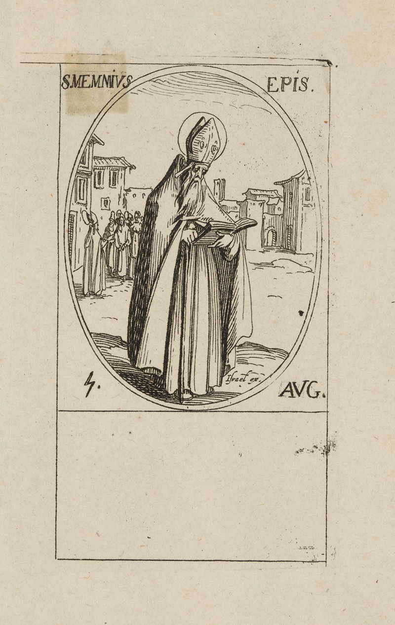 St. Memnius, Bishop. 4 August by Jacques Callot, 1592-1635 — digital art print download