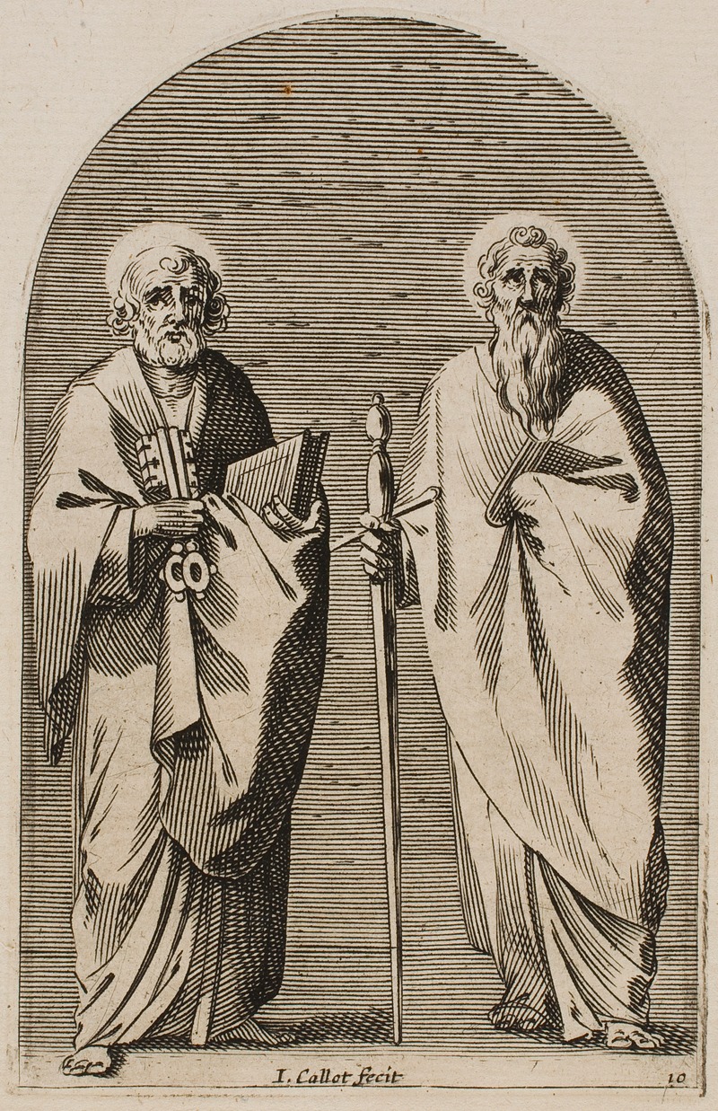 St. Peter and St. Paul by Жак Калло, 1611 — digital art print download