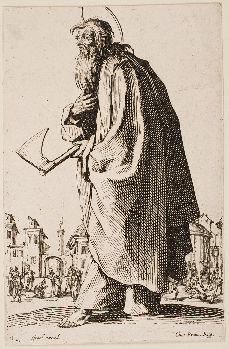 St. Thaddeus or St. Jude by Jacques Callot, 1631 — digital art print download