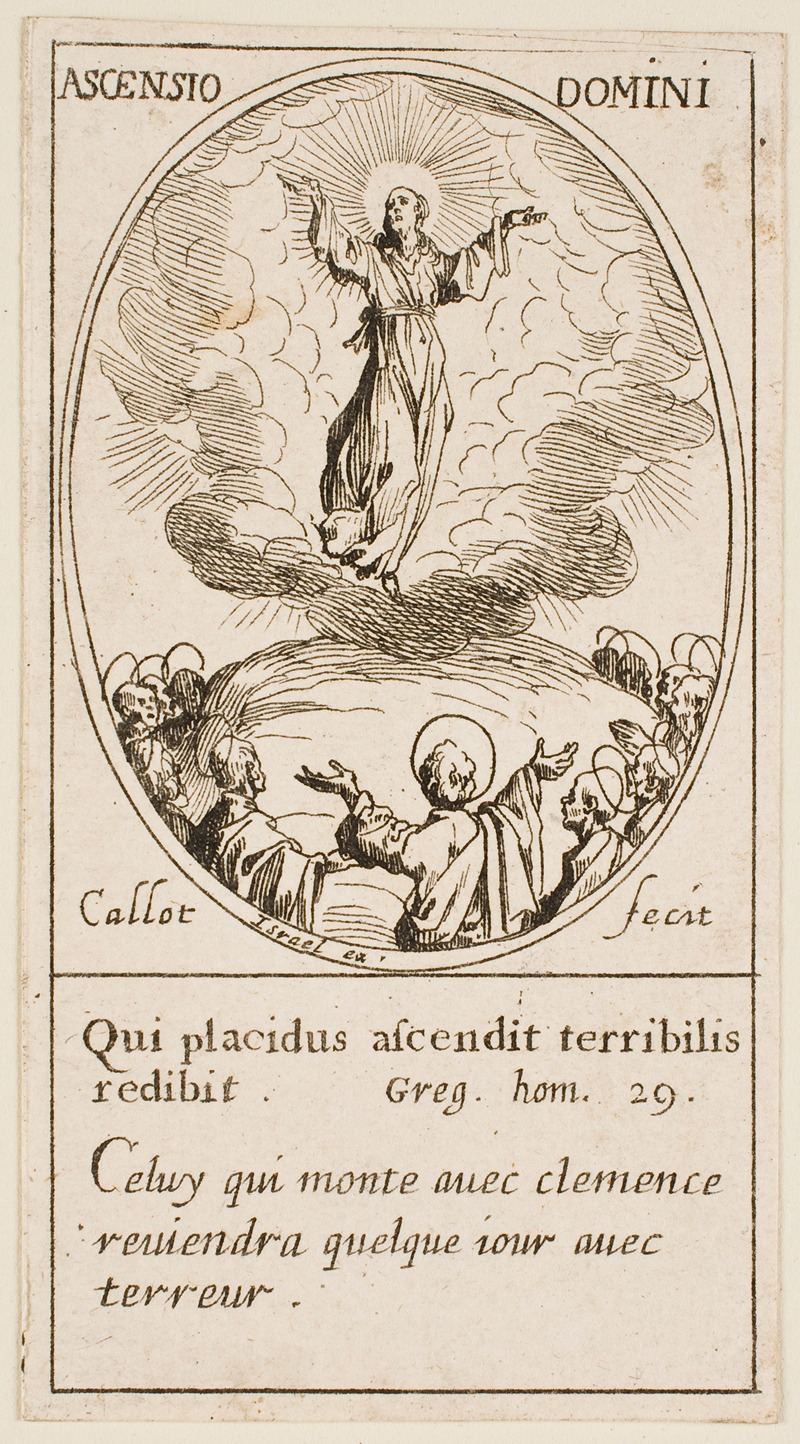 The Ascension by Jacques Callot, 1632 — digital art print download