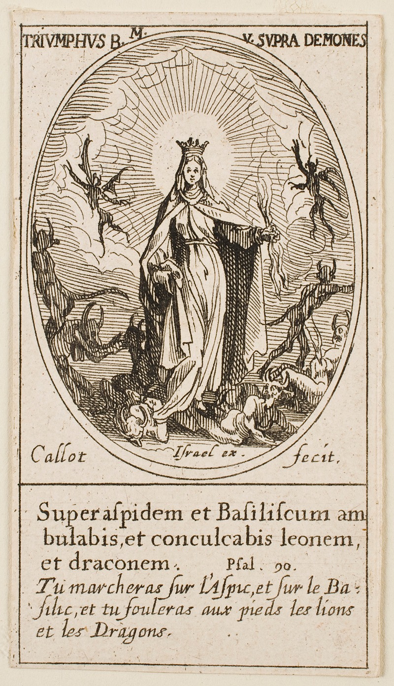 The Blessed Virgin Mary Triumphant over Demons — Jacques Callot