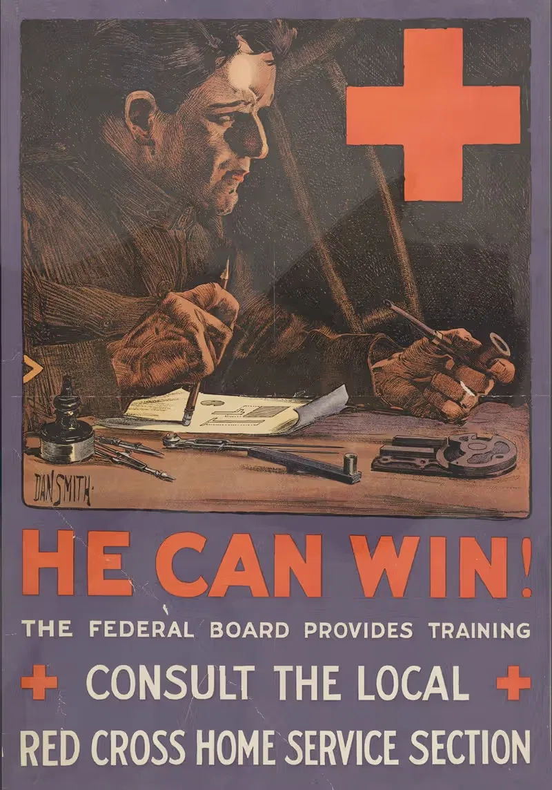 He can win! by Дэн Смит, 1919 — digital art print download