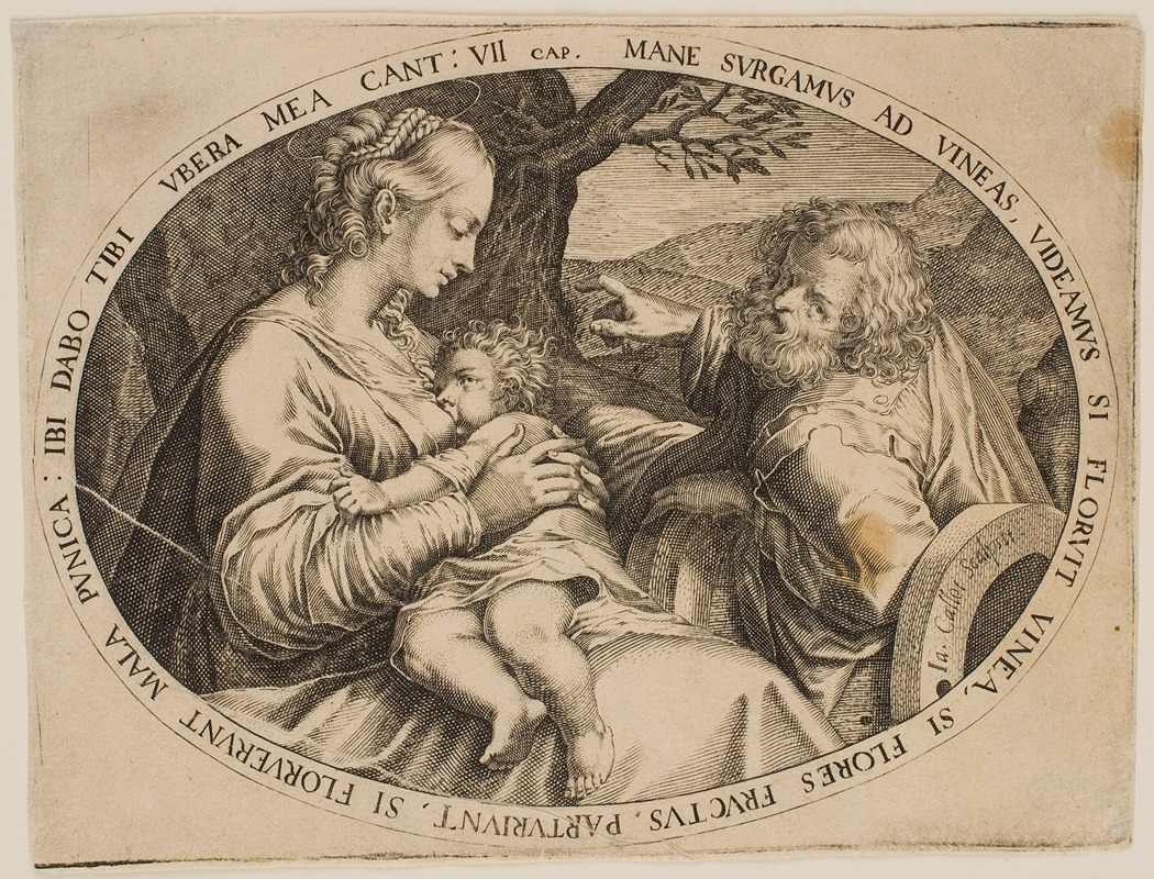 The Holy Family Resting — Жак Калло